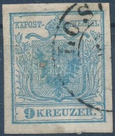 O 1850 9kr HP I. 'LOS(ONCZ) - Andere & Zonder Classificatie