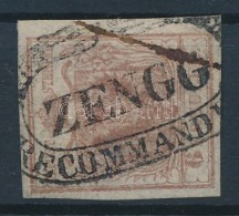 O 1850 6kr HP 'ZENGG RECOMMANDI(RT)' Certificate: Alberto Diena - Andere & Zonder Classificatie