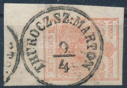 O 1850 3kr MP üreges Nyomat, ívsarki Bélyeg 3 és 11 Mm ívszéllel / Hollow... - Andere & Zonder Classificatie