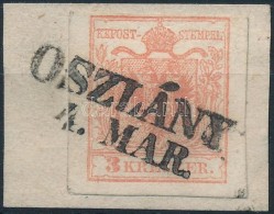 1850 3kr MP III. 'OSZLÁNY' Certificate:Babor - Otros & Sin Clasificación