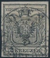 O 1850 2kr HP I.a Fekete / Black 'OFEN' Certificate: Steiner - Otros & Sin Clasificación