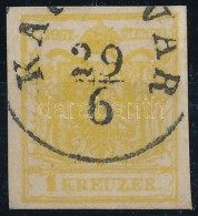 O 1850 1kr MP III. Króm / Chrome 'KA(POS)VÁR' Certificate: Ferchenbauer - Autres & Non Classés