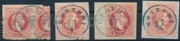 1867 4 Db Bélyeg Jobb Bélyegzésekkel / 4 Stamps With Better Postmarks - Otros & Sin Clasificación
