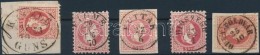 O 1867 5 Db Bélyeg Jobb Bélyegzésekkel / 5 Stamps With Better Postmarks - Otros & Sin Clasificación