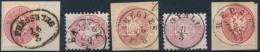 O 1864 5 Db Bélyeg Jobb Bélyegzésekkel / 5 Stamps With Better Cancellations - Otros & Sin Clasificación