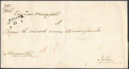 1846 Portós Levél / Unpaid Cover 'VESZPR' - Otros & Sin Clasificación