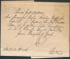 1843 Portós Levél / Unpaid Cover 'GROSHÖFLEIN' - Other & Unclassified