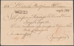 1843 Ex Offo 'BARTFELD' - Eperjessini - Other & Unclassified