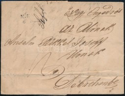 1842 Portós Levél / Unpaid Cover 'N. ENYED' (Gudlin 200p) - 'DEBRECZIN' - Otros & Sin Clasificación