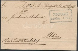 1841 Ex Offo Kék/blue 'ZENGG' - Udine - Andere & Zonder Classificatie