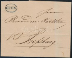 1837 Portós Levél / Cover With Postage Due 'OFEN' - Presburg - Altri & Non Classificati