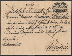 1836 Ajánlott Franco / Registered 'SZEGEDIN' - Posonii - Altri & Non Classificati