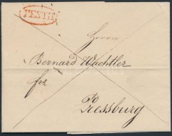 1835 Franco Piros / Red 'PESTH' - Pressburg - Other & Unclassified