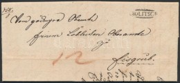 1833 Portós Levél / Unpaid Cover 'HOLITSCH' - Otros & Sin Clasificación