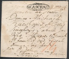 1832 Portós Levél / Unpaid Cover 'V.CASCHAU' - Altri & Non Classificati