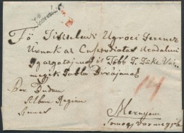 1832 Portós Levél / Unpaid Cover 'Neuverbasz' - Autres & Non Classés