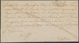 1826 Félportós Ex Offo / Cover With Half Postage Due 'OKOLITSNA' - Pestini - Otros & Sin Clasificación