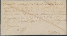 1826 Félportós Ex Offo / Cover With Half Postage Due 'OKOLITSNA' - Pestini - Other & Unclassified