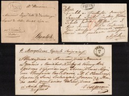 1818-1847 6 Db Levél Klf Bélyegzéssel / 6 Covers With Different 'PESTH' Cancellations - Other & Unclassified