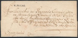 1754 Portós Levél / Unpaid Cover  'V.TOKAI.' - Eperjessini - Otros & Sin Clasificación