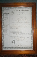 32- AUCH - RARE PERMIS DE CHASSE BAPTISTE TROPANIA BAPTISTE SAINT MONT - PORT D' ARMES- 14-9-1844- GERS - Documenti Storici