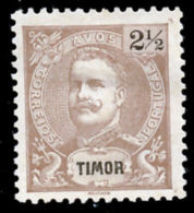 !										■■■■■ds■■ Timor 1898 AF#61 (*) King Carlos Mouchon 2,5 Avos (x3500) - Timor