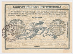 1907 ,30 C. " PARIS - 4.10.07 "   , Premier Mois De IAS !!#6429 - Coupons-réponse