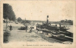 CORBEIL - Quai De Pêche,Remorqueur Bouvret. - Remorqueurs