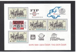 KUR286 TSCHECHOSLOWAKEI CSSR 1981  MICHL NR.  BLOCK  44 Postfrisch SIEHE ABBILDUNG - Unused Stamps