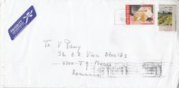 4674FM- POSTAL PACKAGE, VINCENT VAN GOGH PAINTING, STAMPS ON COVER, 2002, NETHERLANDS - Covers & Documents