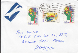 51561- RUGBY, BUILDING TOGETHER, STAMPS ON COVER, 2011, SOUTH AFRICA - Storia Postale