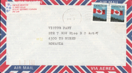 51565- CANADIAN FLAG, STAMPS ON COVER, 1991, CANADA - Lettres & Documents