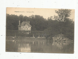 Cp , 91 , VIGNEUX , Le Lac Et L'île , Voyagée - Vigneux Sur Seine