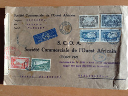 1941 CENSURE  YA602 Sur Lettre Du Sénégal Pour Le Maroc - Brieven En Documenten
