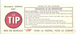 Buvard TIP Pour La Tartine Pour La Cuisine Le TIP Margarine Recette De Cuisine Croquettes De Riz Pièmontaises - Produits Laitiers