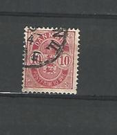 1882 / 95   N° 36   ROSE 10 DENTELURE 12 3/4 SUR 12 3/4  OBLITÉRÉ DOS CHARNIÈRE - Used Stamps