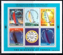 1991 Tonga Sailing Yacht Race  Miniature Sheet Of 5 Complete  MNH - Tonga (1970-...)
