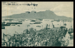 SÃO VICENTE- Ponte E Porto  -Desembarque Do Governador Marinha Do Campo ( Ed. London Hause)   Carte Postale - Cap Verde