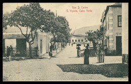 SÃO VICENTE - MINDELLO - Rua D. Carlos ( Ed. Giuseppe Frusoni )  Carte Postale - Capo Verde