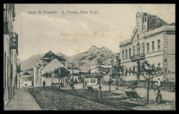 SÃO VICENTE- Largo Da Pracinha ( Ed. Bazar  Central Bonucci & Frusoni)   Carte Postale - Capo Verde