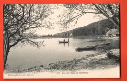 HBY-09  Lac De Joux, Au Rocheray Près Le Sentier. Barque Animé. Cachet 1906 - Roche