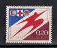 Yugoslavia 1976.Red Cross Surcharge MNH - Unused Stamps