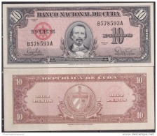 1960-BK-139 CUBA 1960 10$ CARLOS MANUEL CESPEDES XF. - Cuba