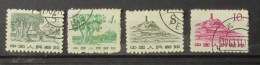 Cina 1962 Landscapes And Architecture 4 Stamps - Oblitérés