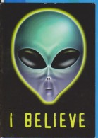 ALIENS I BELIEVE SPACE  POSTCARD UNUSED - Espace