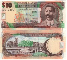 BARBADOS   10  Dollars    P68c   Signature  Warrell      2.5.2012   UNC - Barbades