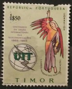 TIMOR PORTUGUÉS 1965 The 100th Anniversary Of ITU. USADO - USED. - Timor