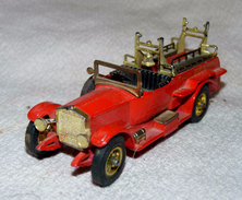 ANCIENNE VIEUX CAMION POMPIER MATCHBOX MINIATURE ROLLS ROYCE - Matchbox