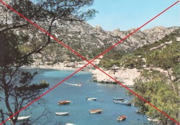 MARSEILLE BOUCHES DU RHONE CALANQUE DE SORMIOU 9 EME ARRONDISSEMENT LA PLAGE ET LES ETABLISSEMENTS BATEAU EDITEUR TARDY - Südbezirke, Mazargues, Bonneveine, Pointe Rouge, Calanque-Felsen