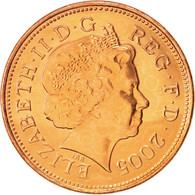 Monnaie, Grande-Bretagne, Elizabeth II, 2 Pence, 2005, SPL+, Copper Plated - 2 Pence & 2 New Pence